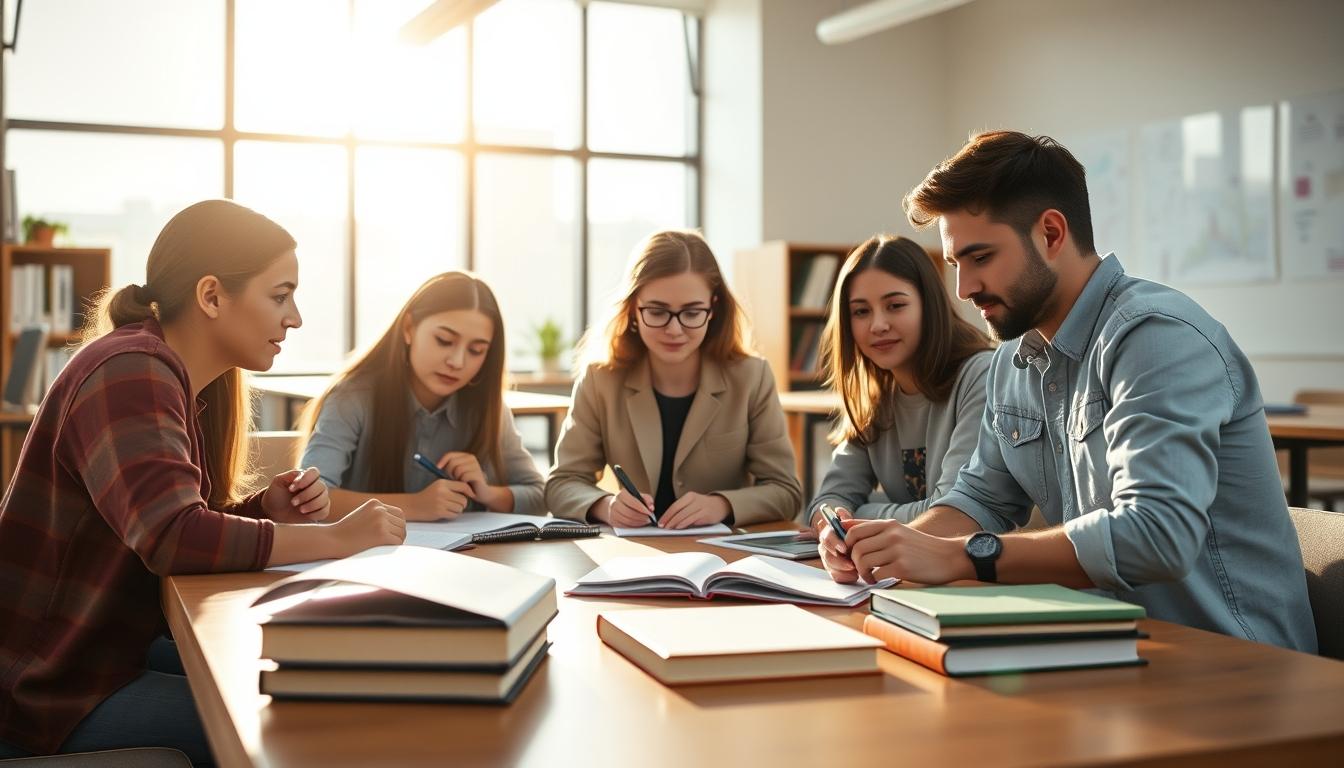 Organized study environment supporting productive learning