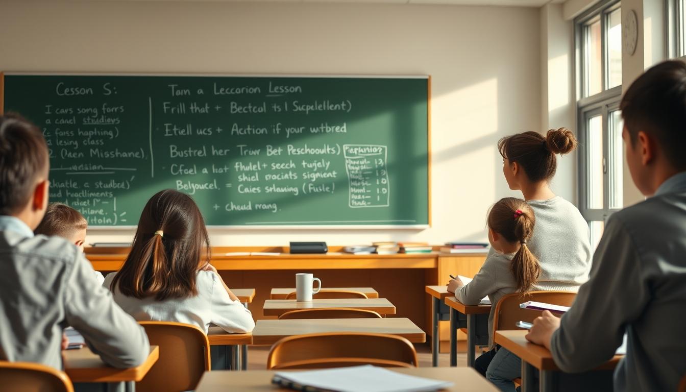 Structured study materials and learning resources on a desk